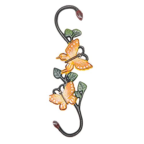 LLINthy Bird Feeder Kleiderbügel Metall Pflanzenbügel Hummingbird Für Schmetterlingsdesign Heavy Duty S Haken Für Hängende Pflanzen Glocken Glocken Laternen Vogelhäuschen von LLINthy