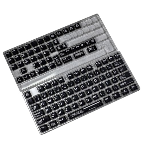 LLINthy Black Chevalier Theme Keycap 122Key Wärme Sublimierte Spieltaste Mit Hintergrundbeleuchtung Für Mechanische Tastaturschlüsselcap Set LLINthy Black Chevalier Theme Keycap 122Key Wärme Sublimierte Spieltaste Mit Hintergrundbeleuchtung Für Mechanische Tastaturschlüsselcap Set von LLINthy