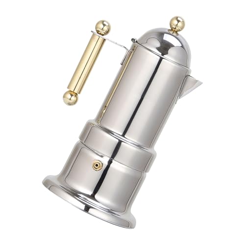 LLINthy Edelstahl Töpfe Mit Ergonomischem Für Espresso Brauerei Professionelle Kaffeemaschine Mit Sicherheitsventilen Handbuch Espresso Kaffeehersteller von LLINthy
