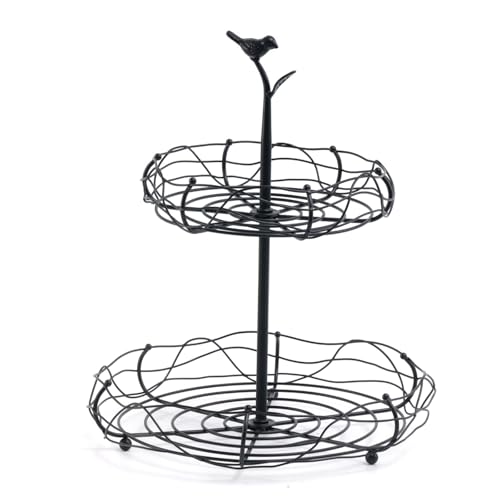 LLINthy Eisen Arbeitsplatten Obstkorb Mehrschichtiger Obstteller Küche Obststand Gemüsekorb Für Ausstellung Und Aufbewahrung Mehrschichtiger Obstteller von LLINthy