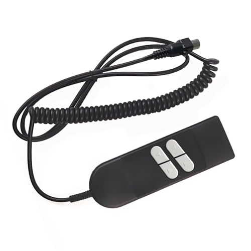 LLINthy Elektrische Sofa Manual Handcontroller 4 Taste 5 Stifte Handschalter Elektrischer Leckerblock Steuerungsstuhl Taste Sofa Handbuch von LLINthy