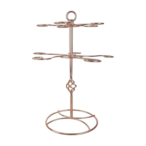 LLINthy Fashion Wine Glass Organisatoren Tabletop Weinbecher Organisatoren Metallweinhalter Metall Textur Geeignet Für Sichere Praktikum Weinglas Trocknungsregal von LLINthy