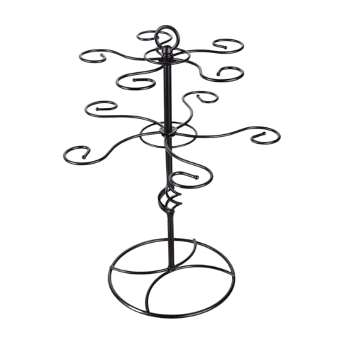 LLINthy Fashion Wine Glass Organisatoren Tabletop Weinbecher Organisatoren Metallweinhalter Metall Textur Geeignet Für Sichere Praktikum Weinglas Trocknungsregal von LLINthy