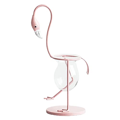 LLINthy Flamingo Formglas Taletop Pflanze Onsai Vase Metall Blumentopf Hausverorgung Onsai Vase LLINthy Flamingo Formglas Taletop Pflanze Onsai Vase Metall Blumentopf Hausverorgung Onsai Vase von LLINthy