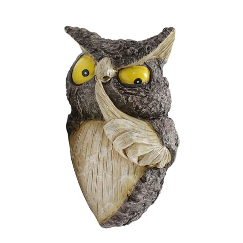 LLINthy Harzeule Shoo Ornament Perfekt Für Innenhöfe Und Gärten Baum Yard Art Yard Decors Wurlwetter Resistent Hanging von LLINthy