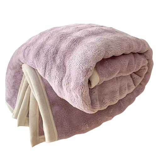 LLINthy Kuschelige Plushie Plüschmikrofaserbettbewegung In Farbiger Couch Für Klimaanlagen Und Reisen Weiche Wurfdecke von LLINthy
