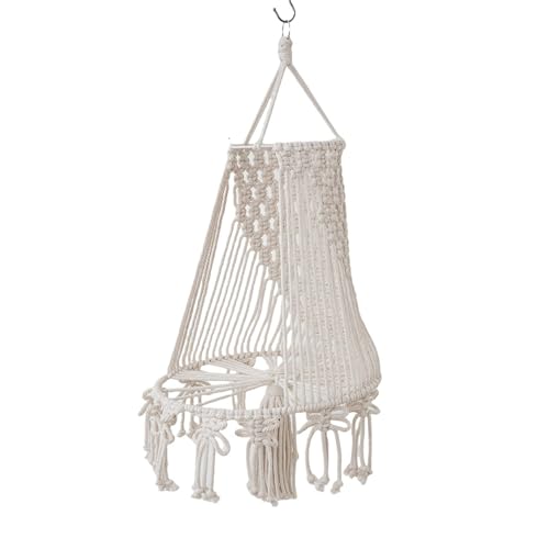LLINthy Macrames Hängematte Handgewebtes Baumwollseil Swing Pet Betthänge Korb Wandteppich Bauernhäuser Hausdekorationen Hänge Korb LLINthy Macrames Hängematte Handgewebtes Baumwollseil Swing Pet Betthänge Korb Wandteppich Bauernhäuser Hausdekorationen Hänge Korb von LLINthy