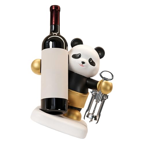 LLINthy Panda-Weinflaschenhalter, Panda-Weinregal, verleiht Ihrem Wohnzimmer oder Büro künstlerische Note von LLINthy