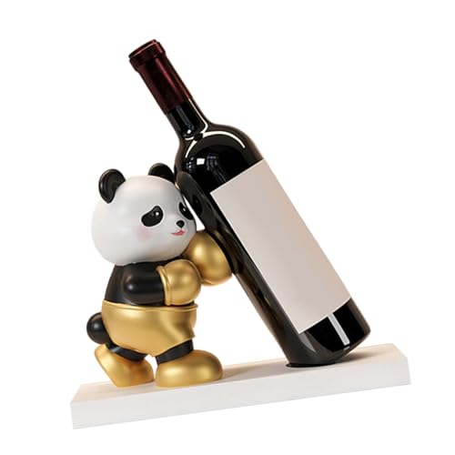 LLINthy Panda-Weinflaschenhalter, Panda-Weinregal, verleiht Ihrem Wohnzimmer oder Büro künstlerische Note von LLINthy