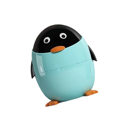 LLINthy Penguine Form Müllbehälter Schöner Mülleimer Können Inhaber Für Enge Platz Effiziente Heimbüro Badezimmer Küche Nutzen Büroschreibtisch Mülleimer Verschwenden von LLINthy