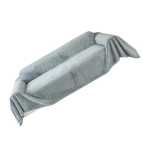 LLINthy Plüsch-Sofa-Überwurf, weich und langlebig, Couchüberzug für Familie mit Kindern und Haustier, weicher Stoff von LLINthy