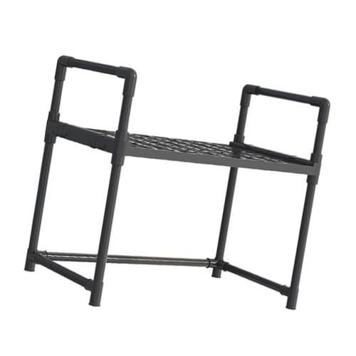 LLINthy Praktische Küchenorganisatoren Rostfache Mikrowellen Organisatoren Effiziente Standregale Für Optimierte Küchenraum Apartment Kitchen Rack von LLINthy