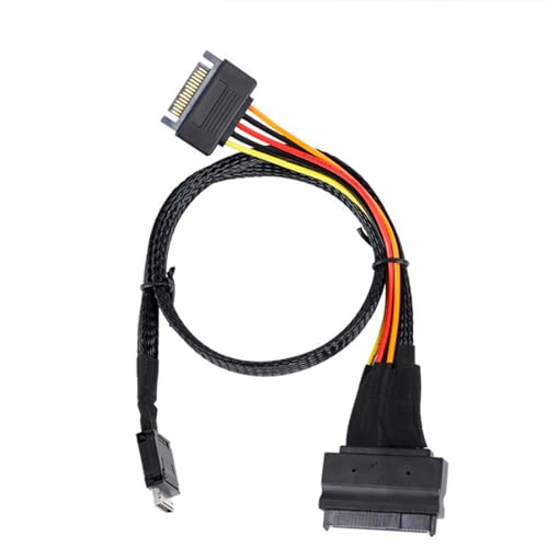 LLINthy SFF-8611 4i An SFF-8639 PCIe Festplatten Serverkabel SFF-8611 4i An SFF-8639 8611 8639 Ersatzkabel Serverleistung von LLINthy
