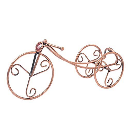 LLINthy Vintage Dreirad Geformte Weinhalter Schmiedeeisen Fahrrad Weinflasche Rack Arbeitsplatte Aufbewahrungsorganisator Organizer Flasche Rack von LLINthy