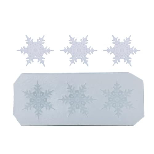 LLINthy Weihnachtsschneeflake Kuchenform Schale Spülmaschine Safe Silikonmaterialien Form Zum Backen Von Handwerk Und Festival Dessert Weihnachten Schneeflocken Silikonform von LLINthy
