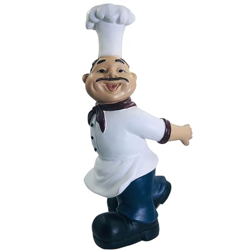 LLINthy Wineware Chef Statue Weinflaschenregal Dekoratives Harz Chef Weinregal Ornament Handwerk Display LLINthy Wineware Chef Statue Weinflaschenregal Dekoratives Harz Chef Weinregal Ornament Handwerk Display von LLINthy