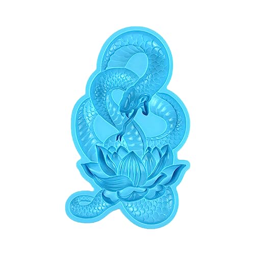 Lotuses Schlangenform Geformte Dekorative Ornamentsharzform Kristall Epoxidform Spirit Schlangenwanddekoration Silikonform Silikonform Für Harzguss Hängende Verzierung Kunst Und Handwerk von LLINthy