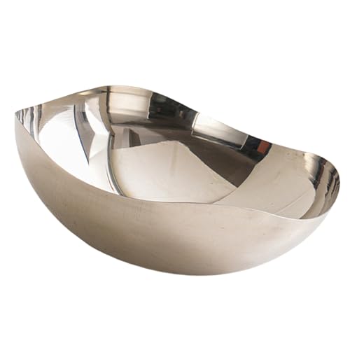 Metall Salat Schüssel Moderne Obstkorb Arbeitsplatten Snacks Tablett Große Servierschüssel Dekorative Schüssel Für Obstsalat Snacks von LLINthy