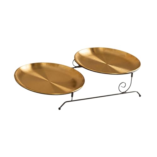 Metallkuchenständer Mit Abnehmbaren Schichten Mehrzweck Servierschale Food Storage Rack Geburtstag Party Snacks Mehrzweck Servierschale von LLINthy