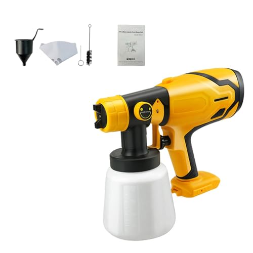 Paint Sprayer Sprays Pistolen Mit 1000 Behälter Für Möbelschränke Zaun Wandtür Gartendüsen Und 3 Muster Verstellbare Flusskontrolle von LLINthy