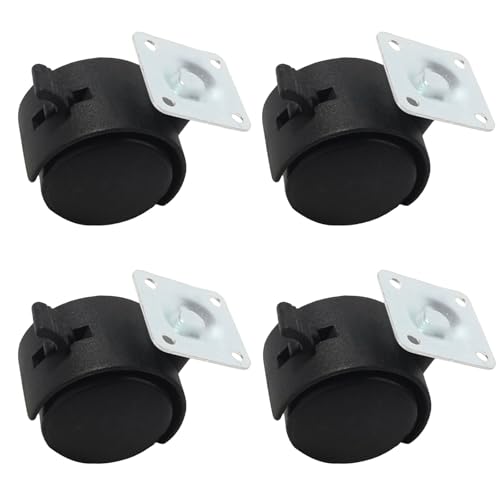 Rollende Rollstiere Für Stühle Tische Aufbewahrungseinheiten Möbel Mit 360 Grad Rotation Einfach Hardware Enthalten Inklusive von LLINthy