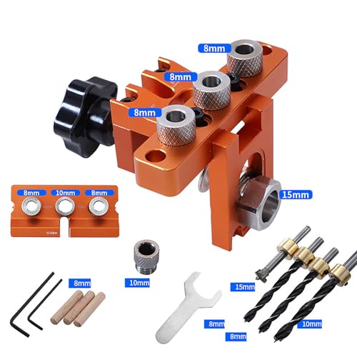 Selbstzentrierender Dübel Jig Holzbearbeitung Center Doweling Bohrführer Jig Für Gerade Lochbohranleitung Selbstzentrierende Doweling Jig Dübel Drill Guide von LLINthy