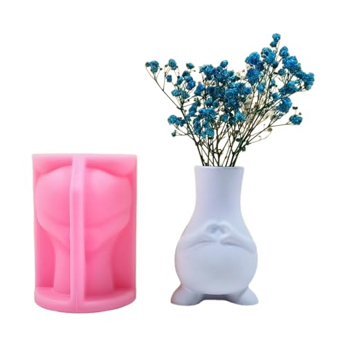 Silikonblüten Töpfe Schimmelpoxyharzformen Herzunterstützung Stifthalter Kerzenhalter Zement Pflanzer Schimmel Home Dekoration Vase Harzformen von LLINthy
