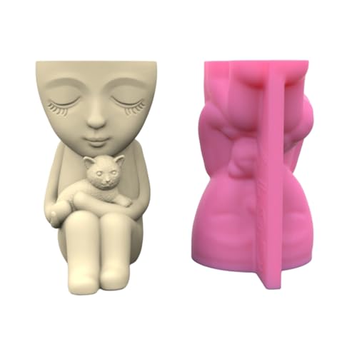 Stifthalter Blumentopf Silikonform Kind & Kate Epoxidharz Schimmel Dekoration Werkzeuge Sukkulente Pflanzer Herstellung Sukkulenten Pflanzerform Für Häuser Office Desktop Dekorationen von LLINthy