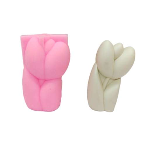 Tulpenform Geformte Kerzenform Stilvolle Silikongussform Wachs Making Schimmelpflanzen Themat von LLINthy