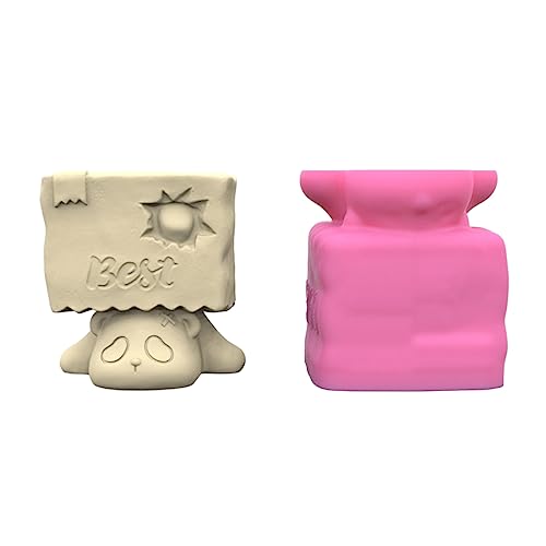 Vase Beton Blumentöpfe Silikonformen liegend Panda Form Topf Formen Garten Dekorationen von LLINthy
