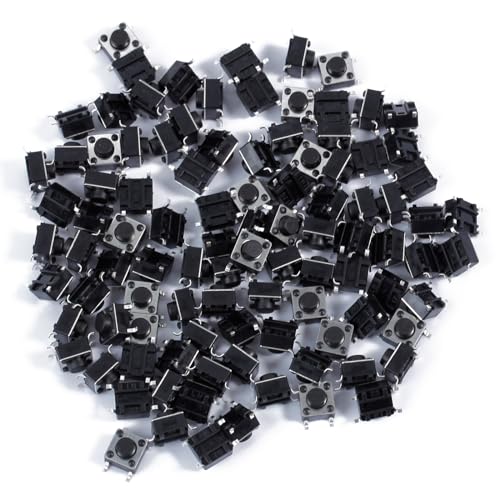 Verbesserte Takt Takt Druckknopfschalter 6x6x5mm Momentan Taktschalter 100pcs FEPCB Elektronische Schaltkreisplatte von LLINthy