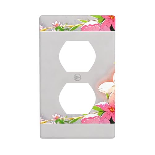 LLKGOT Blühendes Cinchona-Blumenmuster, Doppelsteckdosen-Wandpaneel, Haushaltsstromabdeckung, langlebig für dekorative Steckdosen und Schalter LLKGOT Blühendes Cinchona-Blumenmuster, Doppelsteckdosen-Wandpaneel, Haushaltsstromabdeckung, langlebig für dekorative Steckdosen und Schalter von LLKGOT