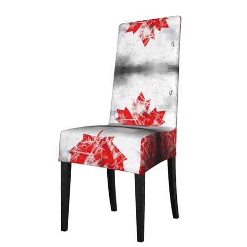 LLKGOT Die Stuhlhussen im Retro-Stil mit Kanada-Flagge sind abnehmbar, super elastisch und waschbar, geeignet für Küchen LLKGOT Die Stuhlhussen im Retro-Stil mit Kanada-Flagge sind abnehmbar, super elastisch und waschbar, geeignet für Küchen von LLKGOT