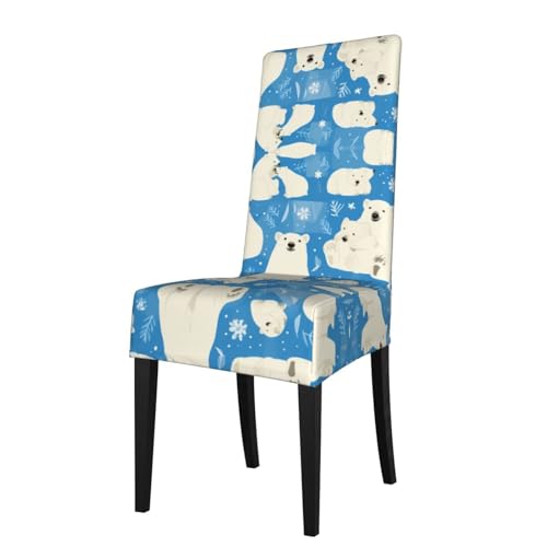 LLKGOT Die Stuhlhussen mit Eisbärmotiv sind abnehmbar, super elastisch und waschbar, geeignet für Küchen LLKGOT Die Stuhlhussen mit Eisbärmotiv sind abnehmbar, super elastisch und waschbar, geeignet für Küchen von LLKGOT