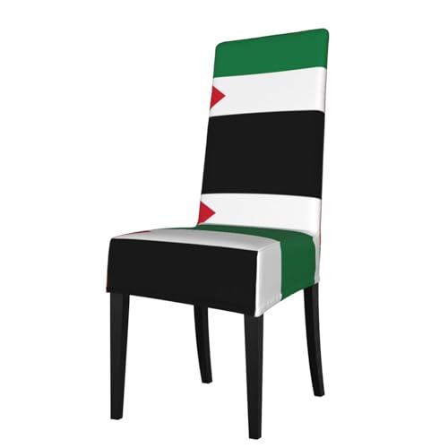 LLKGOT Restaurant-Stuhlhussen mit Flagge des Staates Palästina sind abnehmbar, super elastisch und waschbar, geeignet für Küchen von LLKGOT