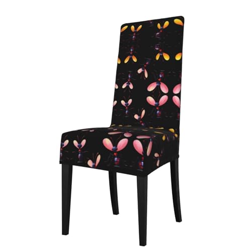 LLKGOT Restaurant-Stuhlhussen mit abstraktem Ameisenbild sind abnehmbar, super elastisch und waschbar, geeignet für Küchen LLKGOT Restaurant-Stuhlhussen mit abstraktem Ameisenbild sind abnehmbar, super elastisch und waschbar, geeignet für Küchen von LLKGOT