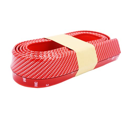 LLL6zzzK Auto Frontstoßstange Splitter Lippe Spoiler Diffusor Schutz für Ford Excursion Everest Fiesta C-MAX,Karosserie verkleidung außen SchutzBody Kit,F-red Carbon Fiber von LLL6zzzK