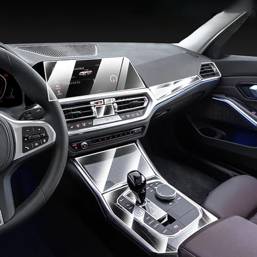 LLL6zzzK Auto Innenraumfolie Für BMW G20 G21 Series 3 2020 2021 2022,Auto Innenraum Mittelkonsole Transparente Reparaturfolie Kratzfest TPU Schutzfolie von LLL6zzzK