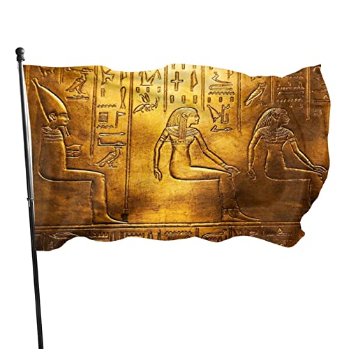 Ägyptische Flagge, 90 x 152 cm, lebendige Farben, Outdoor-Sport-Banner, lichtbeständiges Polyester, Hofflagge mit 2 Messingösen für drinnen und draußen Ägyptische Flagge, 90 x 152 cm, lebendige Farben, Outdoor-Sport-Banner, lichtbeständiges Polyester, Hofflagge mit 2 Messingösen für drinnen und draußen von LLLDHGCBSS