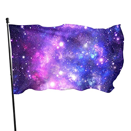 Flagge, 90 x 152 cm, ausdehnendes Universum, lebendige Farben, Outdoor-Sport-Banner, lichtbeständiges Polyester, Hofflagge mit 2 Messingösen für Innen- und Außendekoration von LLLDHGCBSS