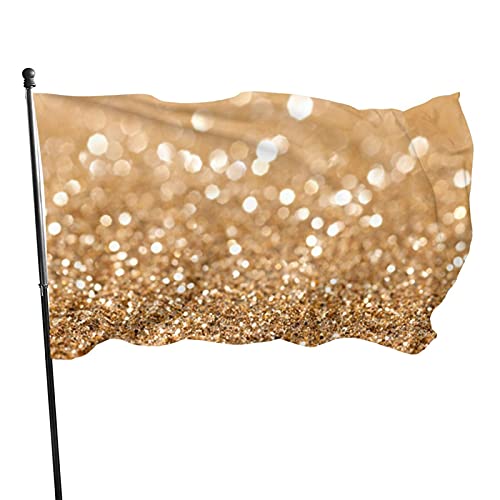 Flagge, 90 x 152 cm, glänzende Kristalle, lebendige Farben, Outdoor-Sport-Banner, lichtbeständiges Polyester, Hofflagge mit 2 Messingösen für drinnen und draußen von LLLDHGCBSS