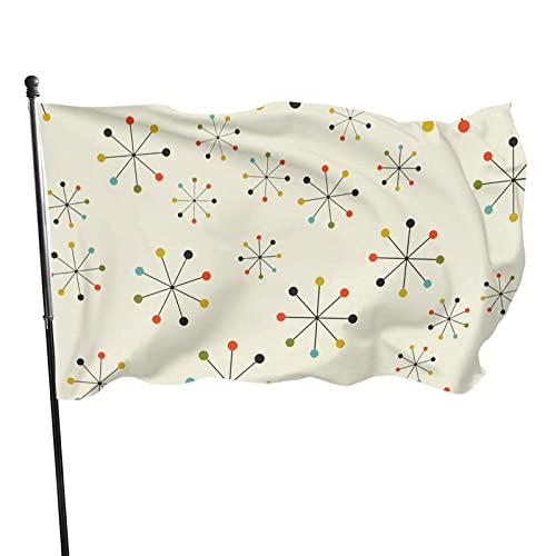 Geometrische Polyester-Banner mit Ösen, 7,6 x 12,7 cm, für den Außenbereich, langlebig, saisonale Flagge für Partys, Terrasse, Rasen, College, Veranda von LLLDHGCBSS