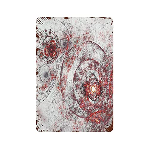 LLLDHGCBSS Metall-Blechschild, modernes fraktales Kunstwerk, Abstraktion eines Steampunk-Uhrwerks, Vintage-Blechposter, Metallschild, Wanddekoration, Landküche, Zuhause, Garage, Dekoration, 30,5 x LLLDHGCBSS Metall-Blechschild, modernes fraktales Kunstwerk, Abstraktion eines Steampunk-Uhrwerks, Vintage-Blechposter, Metallschild, Wanddekoration, Landküche, Zuhause, Garage, Dekoration, 30,5 x von LLLDHGCBSS