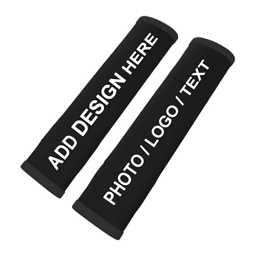 Benutzerdefinierte Auto Sicherheitsgurt Pad, Entwerfen Sie Ihr eigenes Bild Logo Personalisierte Auto Sicherheitsgurt Gurt Schulterpolster, für Sitzgurt im Auto für Kinder und Erwachsene, 2PCS 30x20cm von LLLGSH