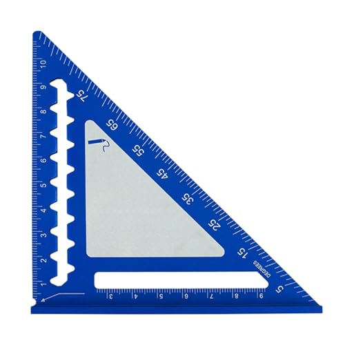 LLLmhua 10,2 cm Dreieckslineal Messwerkzeug Aluminium Tischlerwerkzeuge Zoll metrisch abgewinkelt Lineal Geschwindigkeit Quadrat Holzbearbeitungswerkzeug von LLLmhuaa