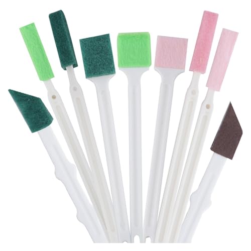LLLmhua Eckbürste für schwer erreichbare Bereiche, mit ergonomischem Griff und langlebigen Borsten, 9-teiliges Set LLLmhua Eckbürste für schwer erreichbare Bereiche, mit ergonomischem Griff und langlebigen Borsten, 9-teiliges Set von LLLmhuaa
