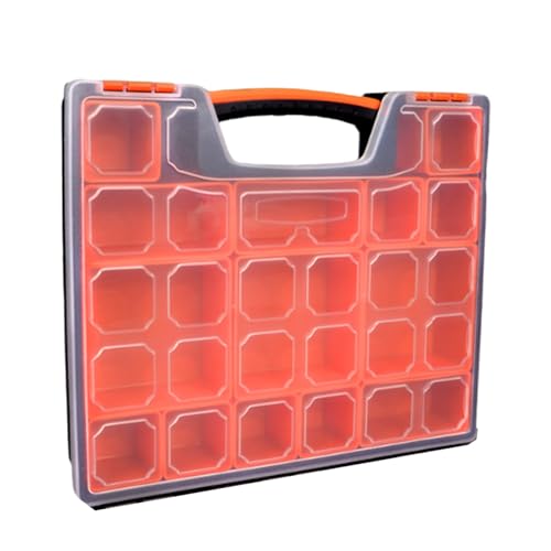 LLLmhua Transparente Werkzeug-Organizer, verstellbare Fächer, sichere Verriegelungen, ergonomischer Griff für Hardware-Zubehör LLLmhua Transparente Werkzeug-Organizer, verstellbare Fächer, sichere Verriegelungen, ergonomischer Griff für Hardware-Zubehör von LLLmhuaa