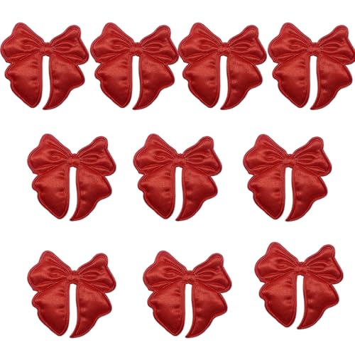 LLLmhuaa 10 Stück doppelseitige Schleifen, dekorative Flicken mit Schleife, bestickte Flicken für Kleidung, Tasche, Haarspange, Dekoration LLLmhuaa 10 Stück doppelseitige Schleifen, dekorative Flicken mit Schleife, bestickte Flicken für Kleidung, Tasche, Haarspange, Dekoration von LLLmhuaa