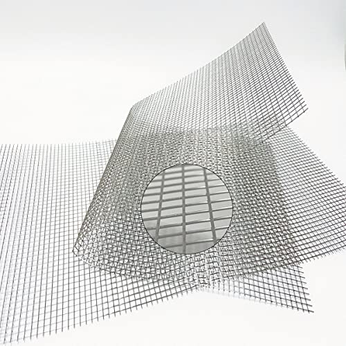 Upgraded 2PACK SS Drahtgeflecht, 4 Mesh komplett verschweißt, 11,8 X 23,6 in (300mm X 600mm), Edelstahl Mesh Screen 304, einfach zu schneiden und gerade machen, Drahtgeflecht Bildschirm nie rosten von LLMENGEN