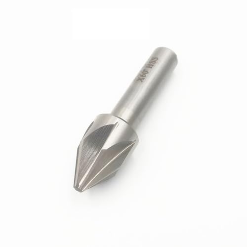 HSS-Anfas-Schaftfräser 60/90/120 Grad, 6/8-Nuten-Senkbohrer, 6/8/10/12,5/45/50 mm Schaftfräser(60 * 25.0MM) von LLMWFA